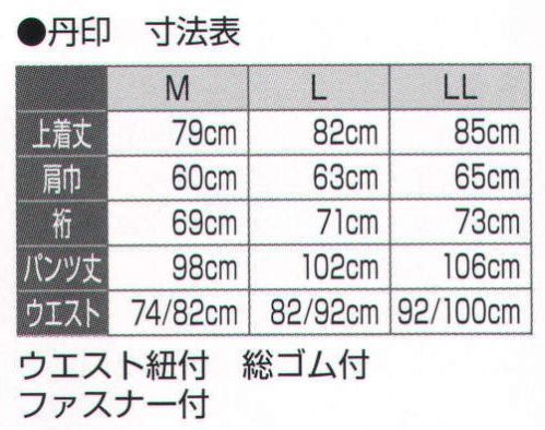 氏原 5947 デニム作務衣 丹印 ※上下セットです。※「Mサイズ」「LLサイズ」は、販売を終了致しました。※この商品はご注文後のキャンセル、返品及び交換は出来ませんのでご注意下さい。※なお、この商品のお支払方法は、先振込（代金引換以外）にて承り、ご入金確認後の手配となります。 サイズ／スペック